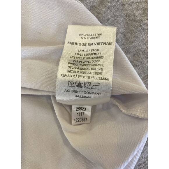 Footjoy Shirt Mens Extra Large White Polo Golf Striped Athletic Mt Vernon Club - Picture 6 of 11